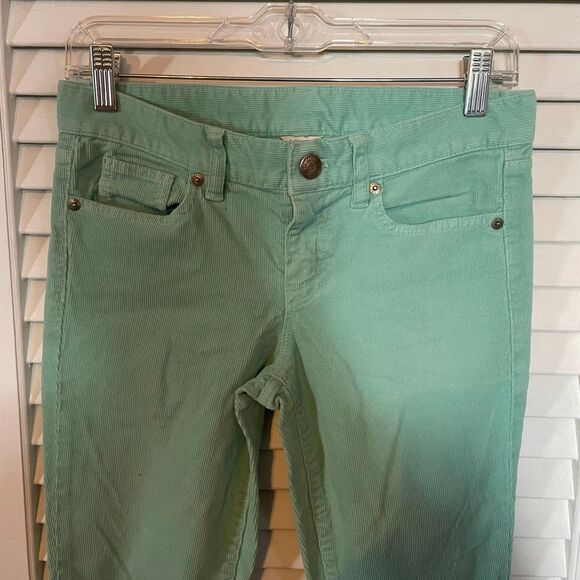 J CREW | mint green corduroy pants 26 - Picture 5 of 9